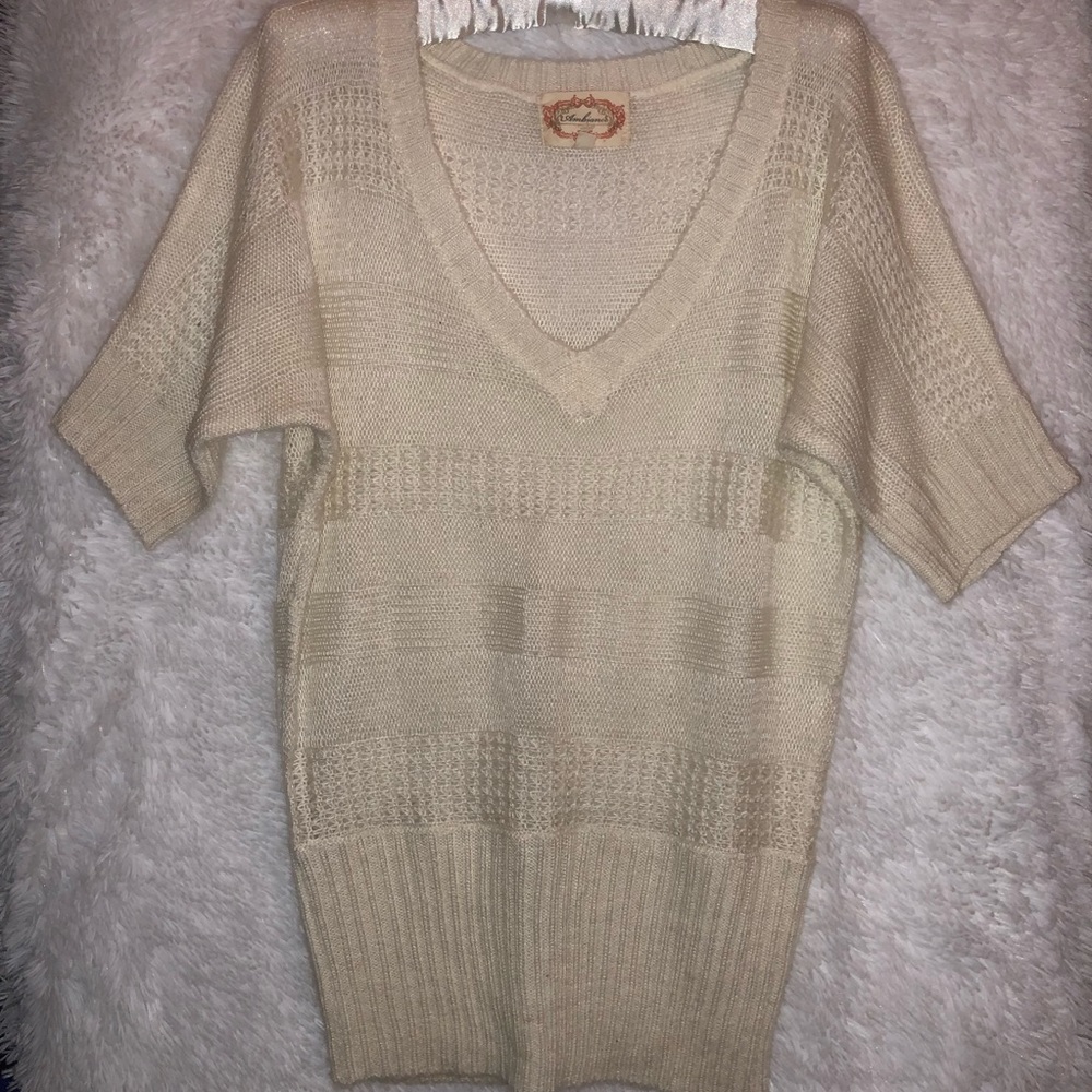 Knitted V-neck Sweater